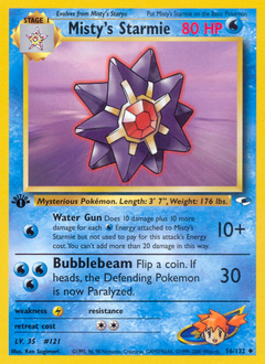Misty's Starmie z edície Gym Heroes, karta č.56