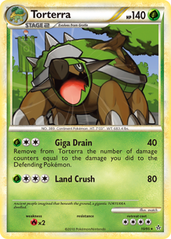 Torterra z edície HS—Unleashed, karta č.10
