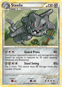 Steelix z edície HS—Unleashed, karta č.24