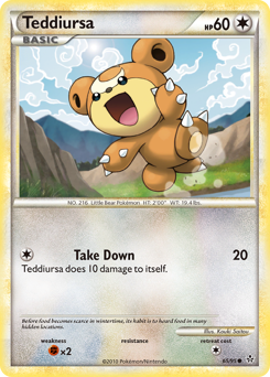 Teddiursa z edície HS—Unleashed, karta č.65