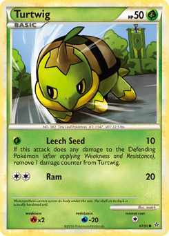 Turtwig z edície HS—Unleashed, karta č.67