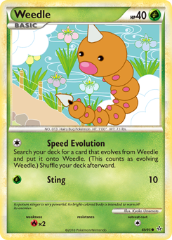 Weedle z edície HS—Unleashed, karta č.69