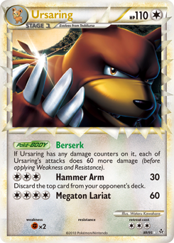 Ursaring z edície HS—Unleashed, karta č.89