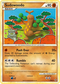 Sudowoodo z edície HS—Unleashed, karta č.9
