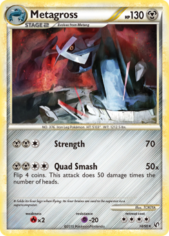 Metagross z edície HS—Undaunted, karta č.18