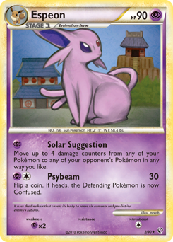 Espeon z edície HS—Undaunted, karta č.2