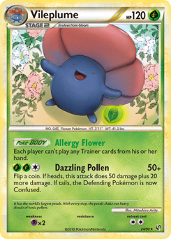 Vileplume z edície HS—Undaunted, karta č.24