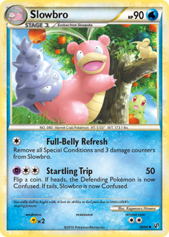 Slowbro z edície HS—Undaunted, karta č.38