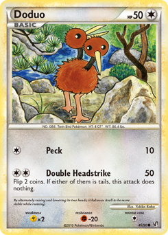 Doduo z edície HS—Undaunted, karta č.45