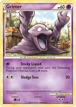 Grimer z edície HS—Undaunted, karta č.50