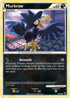 Murkrow z edície HS—Undaunted, karta č.58