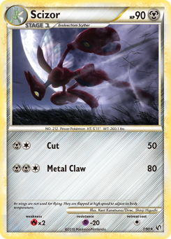 Scizor z edície HS—Undaunted, karta č.7