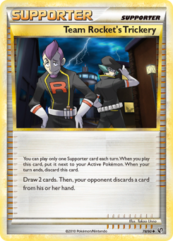 Team Rocket's Trickery z edície HS—Undaunted, karta č.78