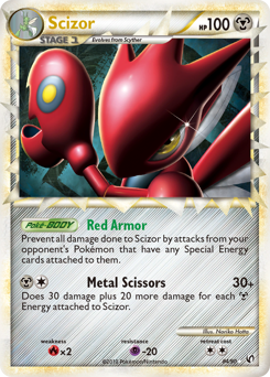 Scizor z edície HS—Undaunted, karta č.84