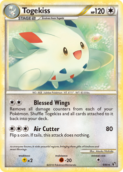 Togekiss z edície HS—Undaunted, karta č.9