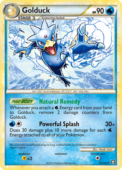 Golduck z edície HS—Triumphant, karta č.22