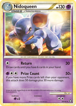 Nidoqueen z edície HS—Triumphant, karta č.28