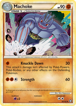 Machoke z edície HS—Triumphant, karta č.40