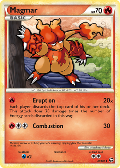 Magmar z edície HS—Triumphant, karta č.42