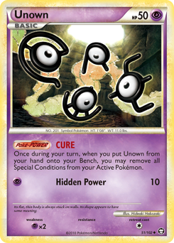 Unown z edície HS—Triumphant, karta č.51