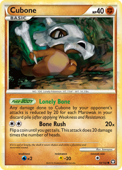 Cubone z edície HS—Triumphant, karta č.60