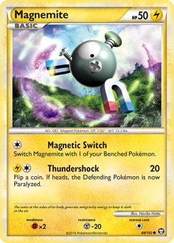 Magnemite z edície HS—Triumphant, karta č.68