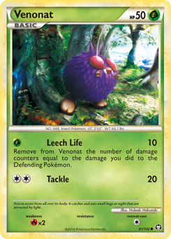 Venonat z edície HS—Triumphant, karta č.81