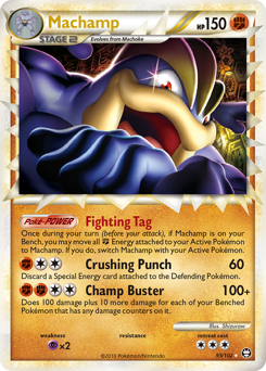 Machamp z edície HS—Triumphant, karta č.95