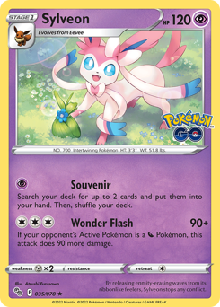 Sylveon z edície Pokémon GO, karta č.35