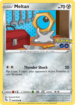 Meltan z edície Pokémon GO, karta č.45