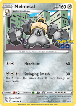 Melmetal z edície Pokémon GO, karta č.46