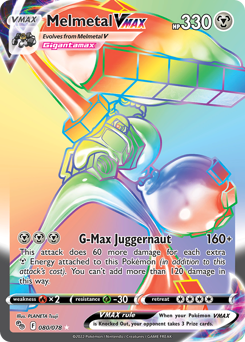 Melmetal VMAX z edície Pokémon GO, karta č.80