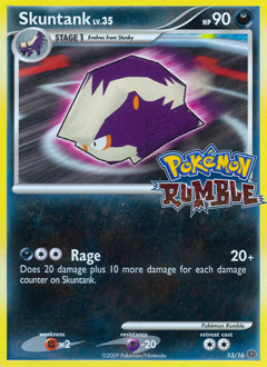 Skuntank z edície Pokémon Rumble, karta č.13