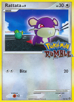 Rattata z edície Pokémon Rumble, karta č.15