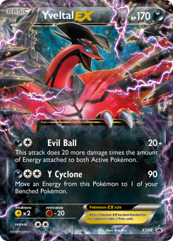 Yveltal-EX z edície XY Black Star Promos, karta č.XY08