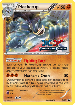 Machamp z edície XY Black Star Promos, karta č.XY13